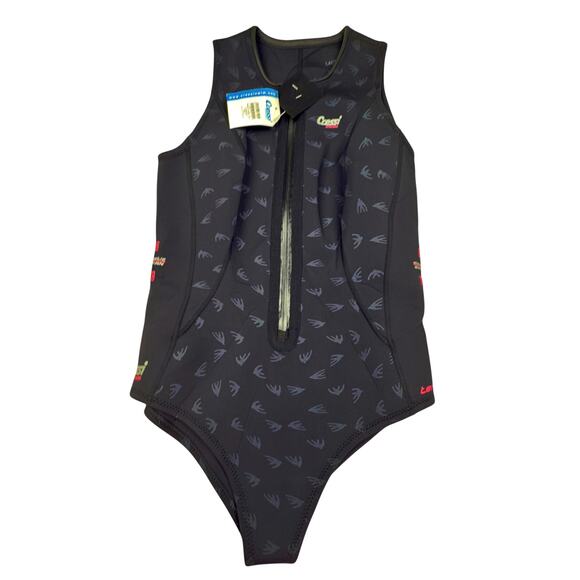 Cressi Swim Women's Sleeveless Termico Dark 2mm Thermic Wetsuit XL/5 NWT - Picture 1 of 8